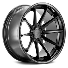 Ferrada Wheels FR4 Slight Concavity Matte Black/Gloss Black Lip