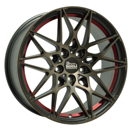 MAM Wheels B2 Bronze Red Inside