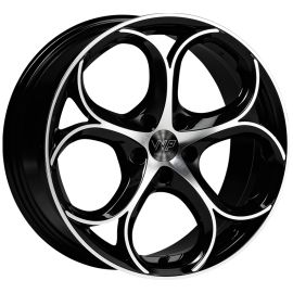 WP Wheels 049 Glanz-Schwarz Frontpoliert