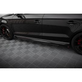 Street Pro Seitenschweller Diffusor V.1 + Flaps Audi A3 / S3 / RS3 Sedan 8V Facelift