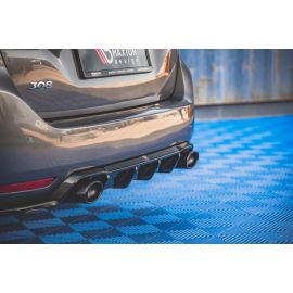 Heckansatz + Endschalldampfer SportAuspuff Attrappe Peugeot 308 SW Mk2