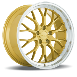 ACE Wheels AFF10 Gold/Step Rim Polished L