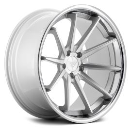 Ferrada Wheels FR4 Slight Concavity Machine Silver/Chrome Lip