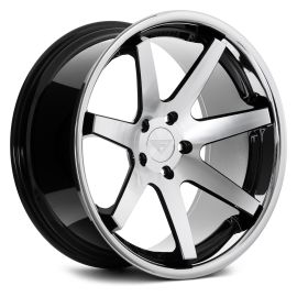 Ferrada Wheels FR1 Mid Concavity Machine Black/Chrome Lip