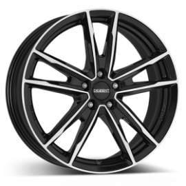 DEZENT Wheels KF Schwarz Glänzend Frontpoliert