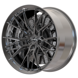 Rusch Wheels GTE-R Monoblock Dark Brushed Black