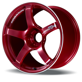 ADVAN Wheels TC-4 Racing Candy Red & Ring