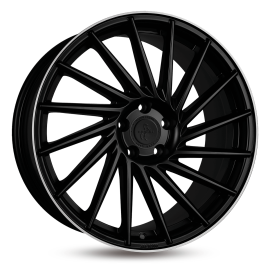 Keskin Wheels KT17 Matt Black Lip Polish