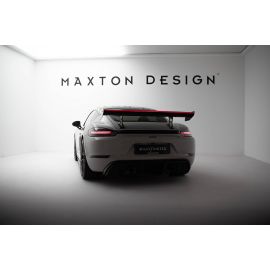 Carbon Spoiler With Internal Brackets Uprights V.1 + LED Porsche 718 Cayman 982c
