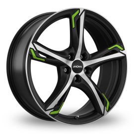 Ronal Wheels R62 Green Jetblack Matt Frontkopiert