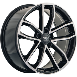 WP Wheels 698 Glanz-Schwarz Frontpoliert