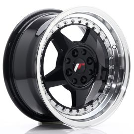 Japan Racing Wheels JR6 Glossy Black w/Machined Lip