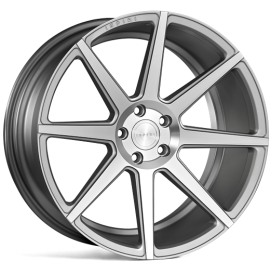 IW Automotive ISR8 Satin Silver Machined