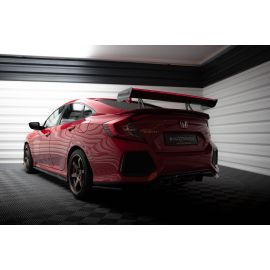 Carbon Spoiler With Upper Swan Mounting + LED Honda Civic SI Mk10