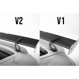 Carbon Spoiler With Upper Swan Mounting V.2 + LED Porsche 718 Cayman 982c