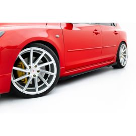 Street Pro Seitenschweller Diffusor + Flaps Mazda 3 MPS Mk1