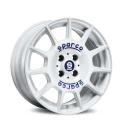 Sparco Terra White Blue Lettering
