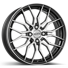 DOTZ Wheels LimeRock Gunmetal Frontpoliert