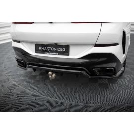 Hinten Splitter (mit einem vertikalem balken) V.2 BMW X6 M-Pack G06 Facelift