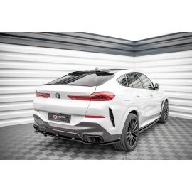 Hinten Splitter (mit einem vertikalem balken) V.1 BMW X6 M-Pack G06