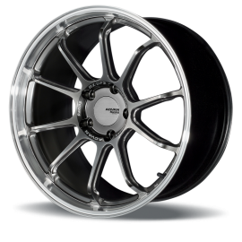ADVAN Wheels RZ-DF2 Porsche Machining & Hyper Platinum Black