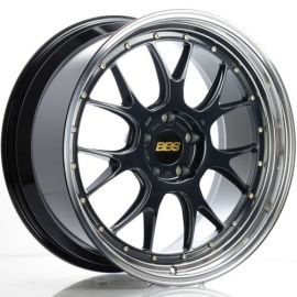 BBS Wheels LM-R Metallic Black with Blue Flake and a Diamond Cut Machined Lip