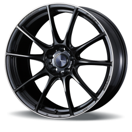 WEDS Wheels SA-25R Black/Polished Edge