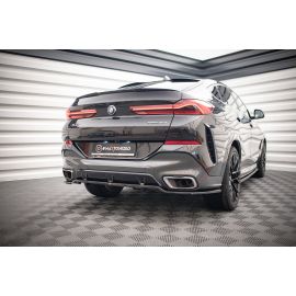 Hinten Splitter (mit einem vertikalem balken) V.3 BMW X6 M-Pack G06