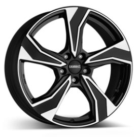 DEZENT Wheels KB Schwarz Glänzend Frontpoliert
