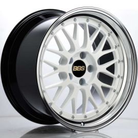 BBS Wheels LM Gloss White/Diamond Cut Machined Lip