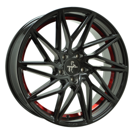 Keskin Wheels KT20 Black Painted Red Inside