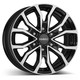 DEZENT Wheels KC Schwarz Glänzend Frontpoliert