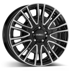 DEZENT Wheels KE Schwarz Glänzend Frontpoliert