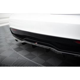 Hinten Splitter (mit einem vertikalem balken) V.2 Tesla Model S Plaid Mk1 Facelift