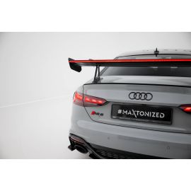 Carbon Spoiler With Upper Swan Mounting + LED Audi A5 / A5 S-Line / S5 / RS5 Coupe F5 / F5 Facelift