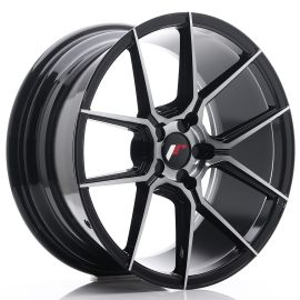AS-Japan-Racing-Wheels-JR30-Black-Brushed-w/Tinted-Face-K