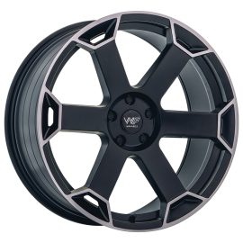 WP Wheels 331 Satin Matt-Schwarz Randpoliert