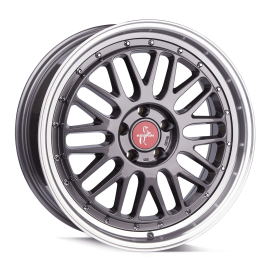 Keskin Wheels KT22 Titan Grey Lip Polish