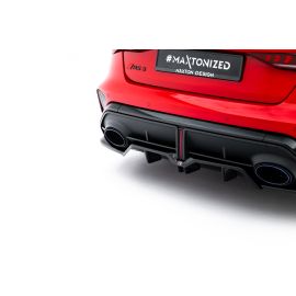 Hinten Splitter (mit einem vertikalem balken) V.1 Audi A3 / S3 / RS3 Sedan 8Y Facelift