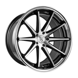Rohana Wheels RFC10 Machine Black/Chrome Lip Deep