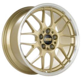 BBS Wheels RG-R Gold/Diamond Cut Machined Lip