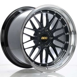 BBS Wheels LM Metallic Black with Blue Flake and a Diamond Cut Machined Lip