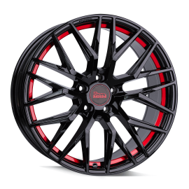 MAM Wheels RS4 Black Painted Red Inside