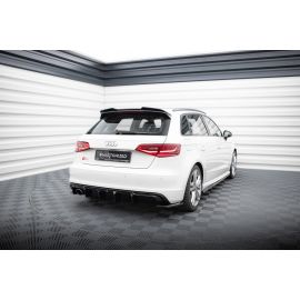 Heckansatz Audi A3 S-Line Sportback 8V (Ausführung mit einseitigem DoppelAuspuffendrohr)