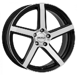 DOTZ Wheels CP5 Schwarz Frontpoliert