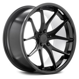Ferrada Wheels FR2 Slight Concavity Matte Black/Gloss Black Lip