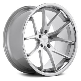 Ferrada Wheels FR2 Slight Concavity Machine Silver/Chrome Lip