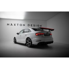 Carbon Spoiler With Internal Brackets Uprights + LED Audi A3 / A3 S-Line / S3 / RS3 Sedan 8V / 8V Facelift
