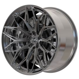 Rusch Wheels GTB-R Monoblock Dark Brushed Black