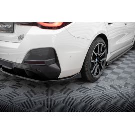 Hinten Splitter (mit einem vertikalem balken) V.2 BMW i4 M-Pack G26
